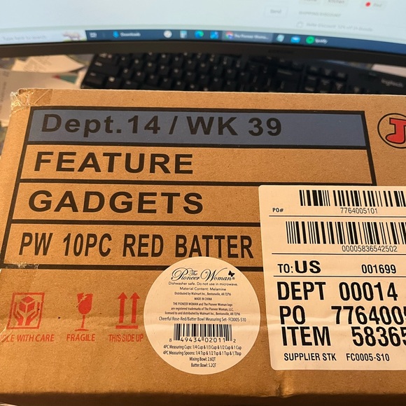 Pioneer Woman 10-Piece Melamine Batter Bowl Set NEW in BOX - Picture 11 of 12